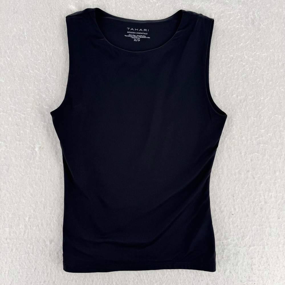 Tahari - Tank Top Modern Essentials Sleeveless Stretch - Black - XS - Womens